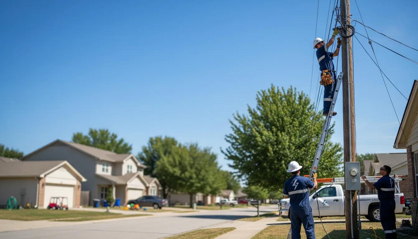 Residential electrician providing installation services in Fort Fairfield, ME